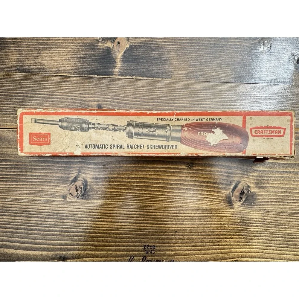 Vintage Craftsman‎ Automatic Spiral Ratchet Screwdriver West Germany Sears Box